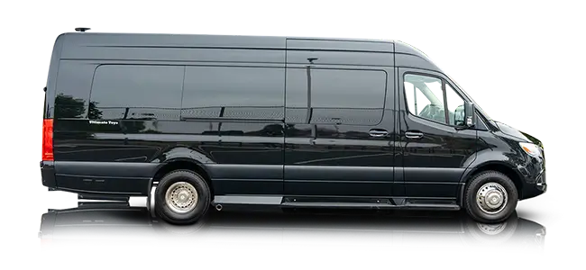 Sprinter van transportation vehicle for 14 passengers and 16 luggage for group airport transfers